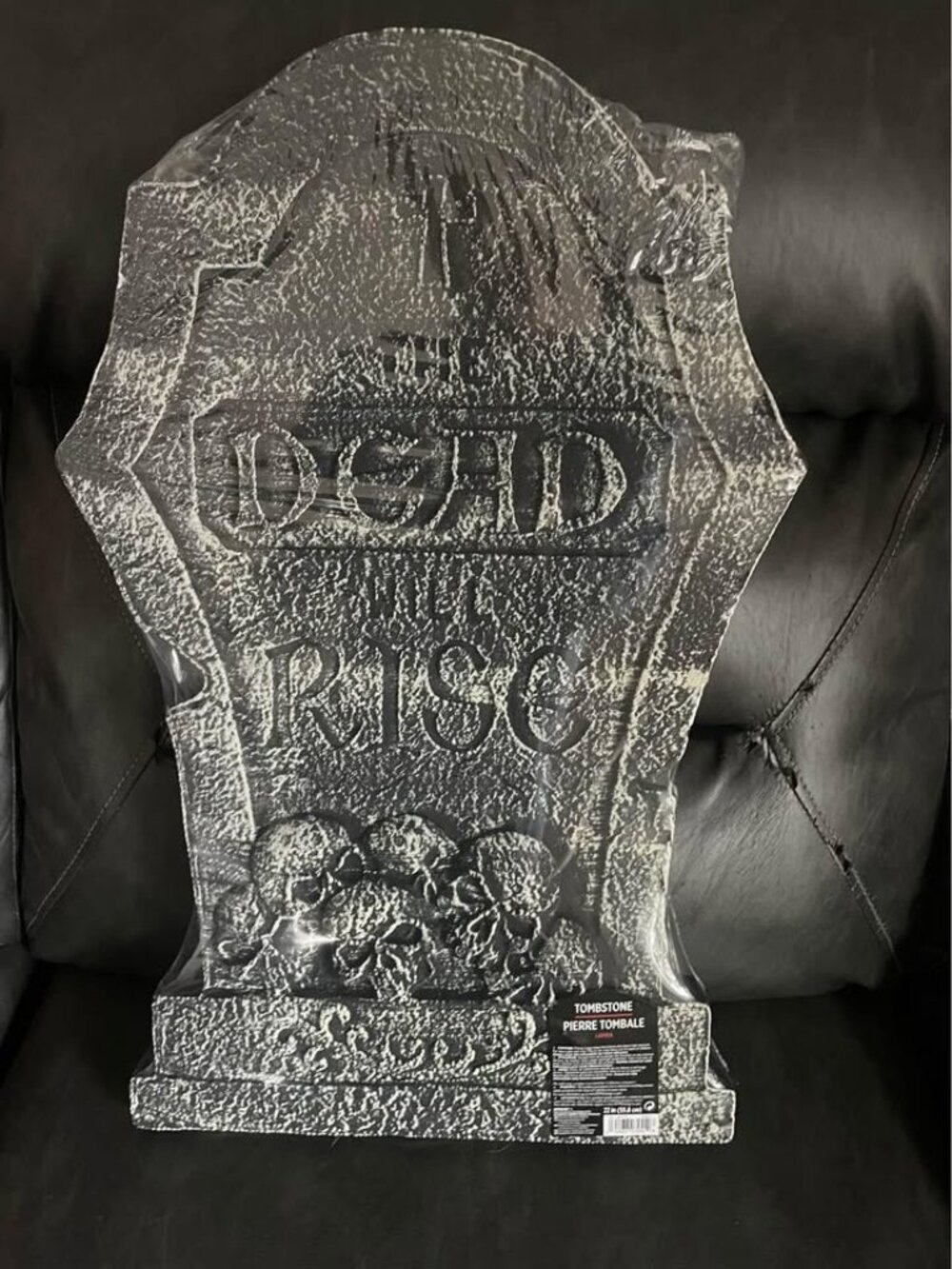 NEW - Styrofoam Graveyard Tombstone - The Dead Will Rise - Halloween - 23”